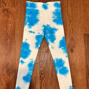 Nike Girls Tie-Dye Mid Rise Full Length Leggings | Size M